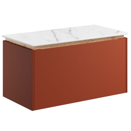 Cutout image of Crosswater Mada 700mm Soft Clay Wall-Hung Vanity Unit & Worktop